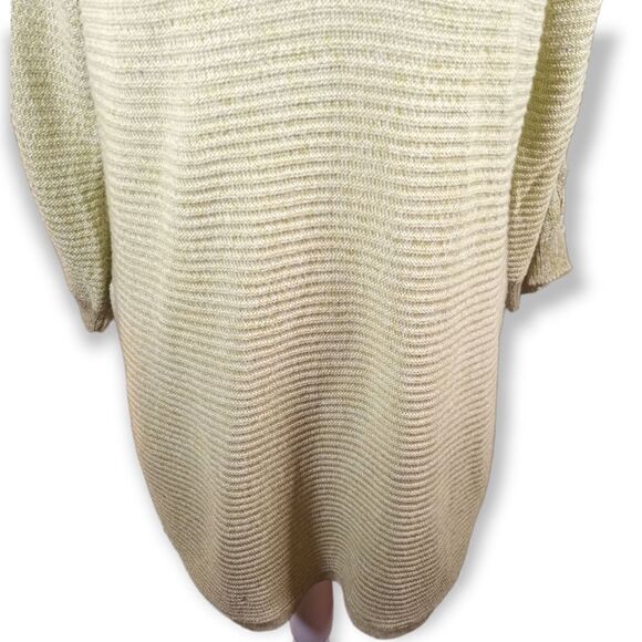 NY&CO. LIME GREEN SLIT SLEEVE SWEATER SZ.M EUC - Picture 3 of 8